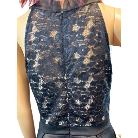 (5 for $25) Sweet Storm Sleeveless Black Lace Mini Dress Size Large - Picture 4 of 6